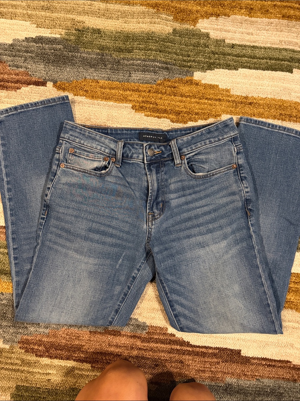 Aeropostale Men’s Light Blue Straight Leg Jeans
